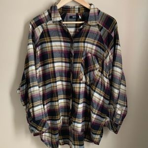 NWOT drapey flannel